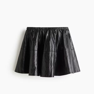 NWT Black Leather Skirt